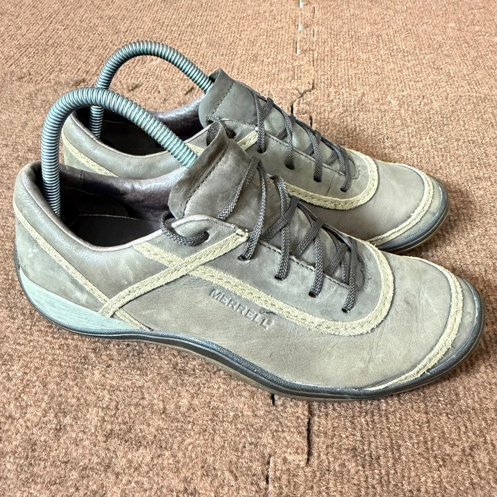 Merrell Cypress F08 Chocolate Leather Walking Shoes Womens 9.5 Brown J44066 B+